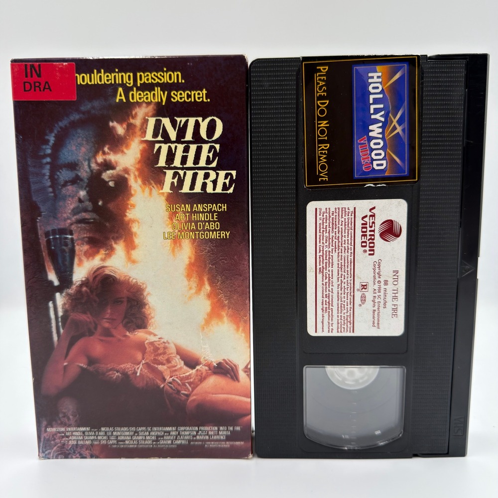 Into the Fire‎ VHS 1988 Vestron Video Susan Anspach Olivia dAbo Thriller Movie